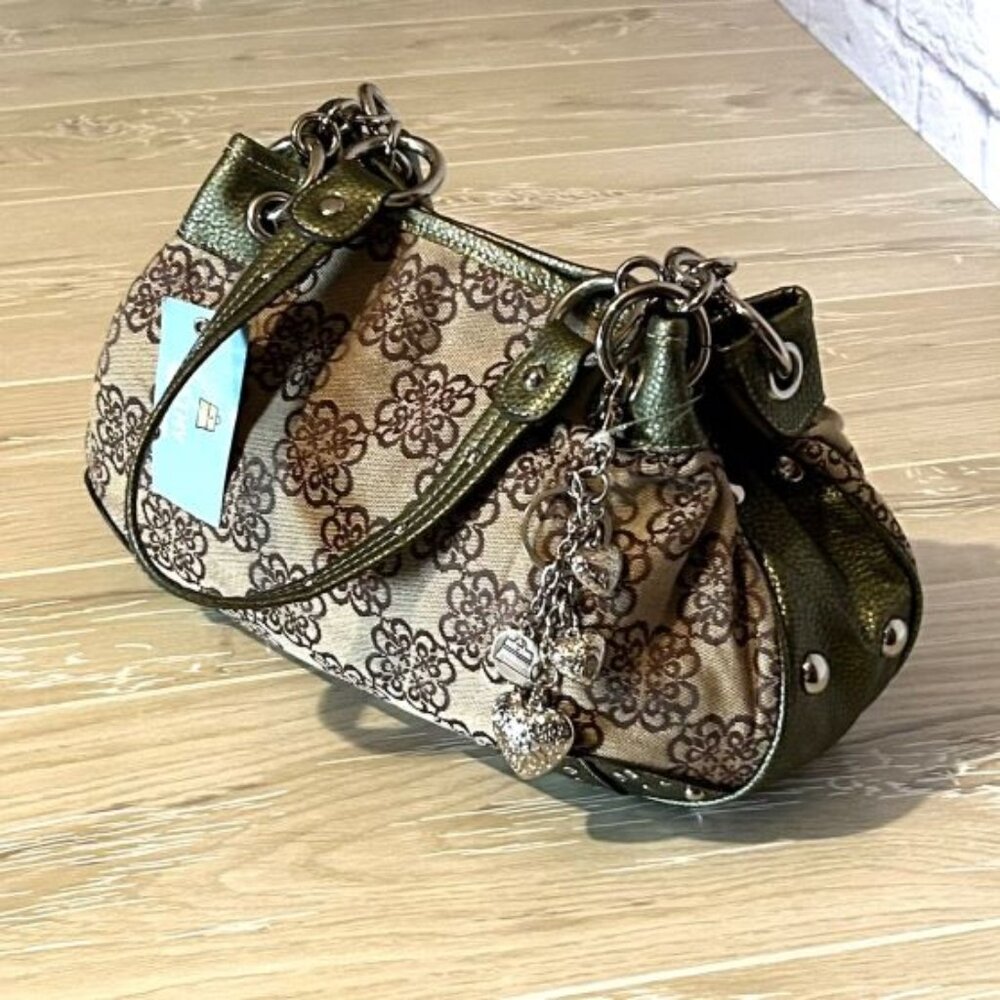 Kathy Van Zeeland Natural Army Saints Chain Shopper &  FOB Charms Nwt ~Vintage